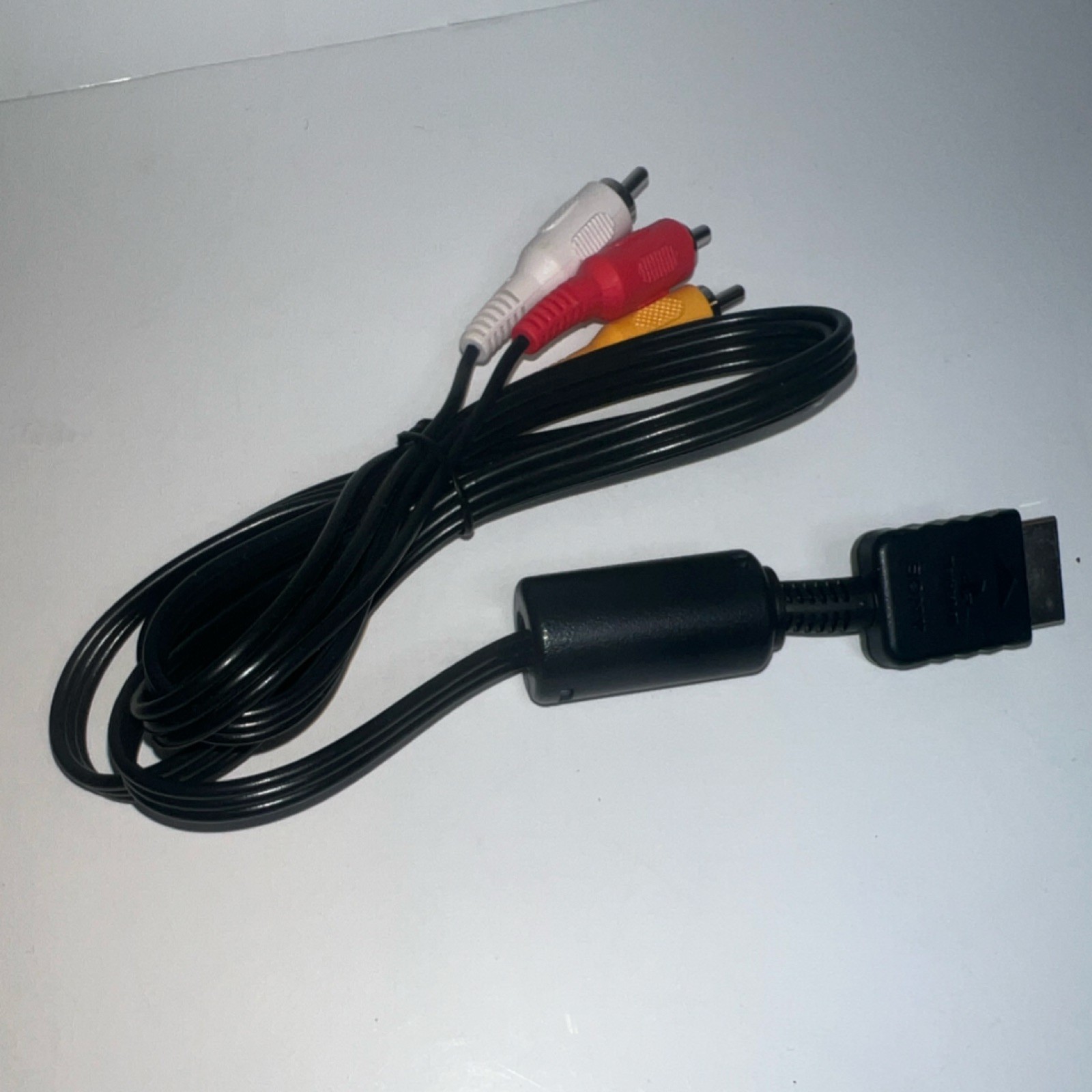 Composite AV Cable RCA, 6ft, Black/White/Red/Yellow, for Sony PlayStation 1/2/3