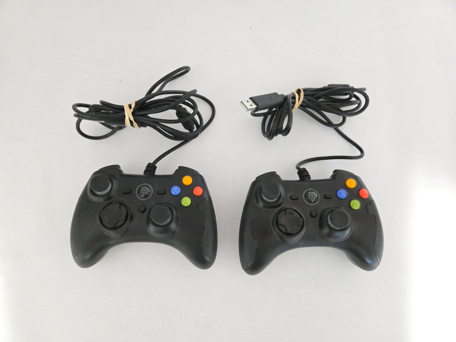 Easy SMX Black Wired Game Controllers ESM-9100 – Tested & Working – Pair