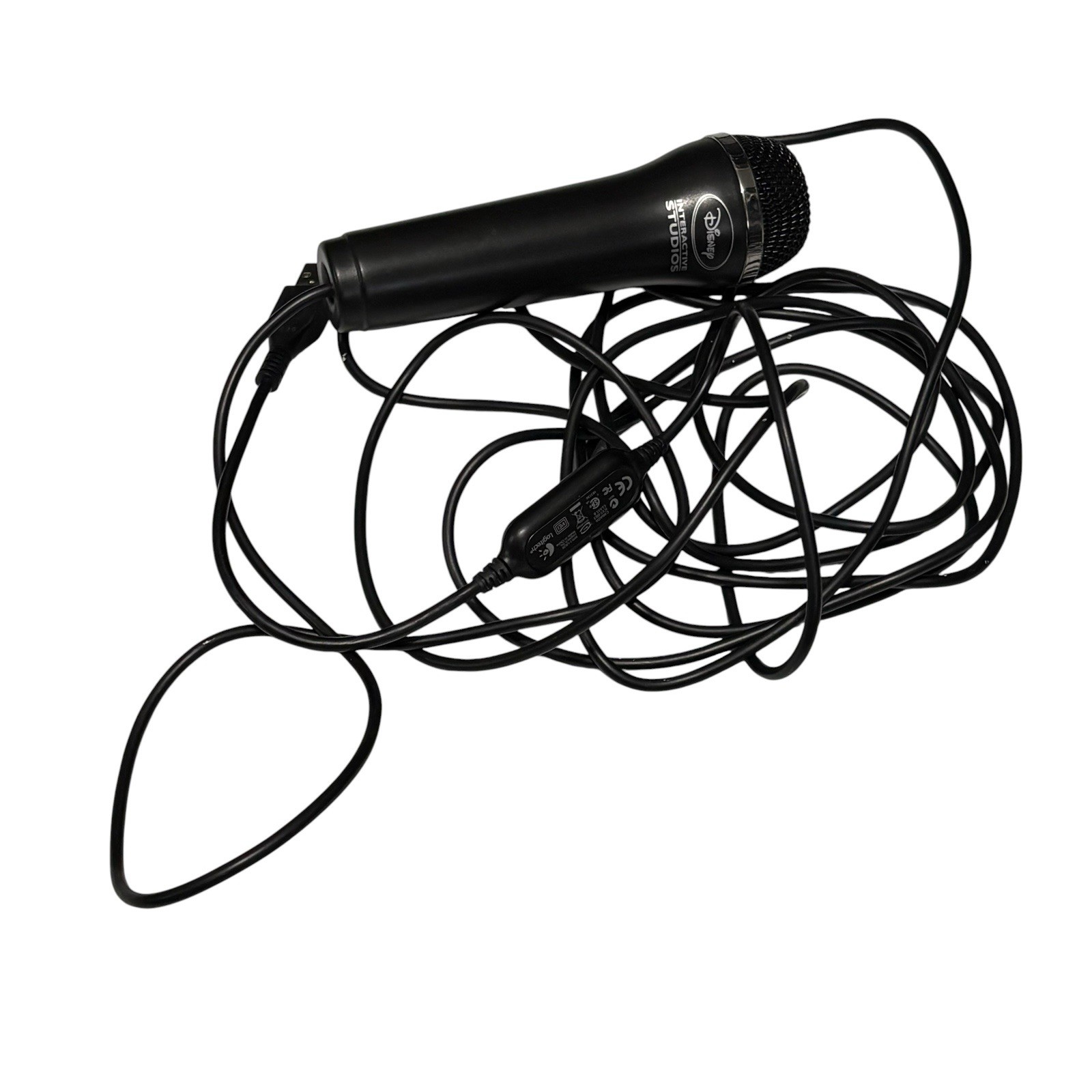 Logitech Disney Interactive Studios USB Microphone PS2 PS3 XBOX 360 Wii TESTED