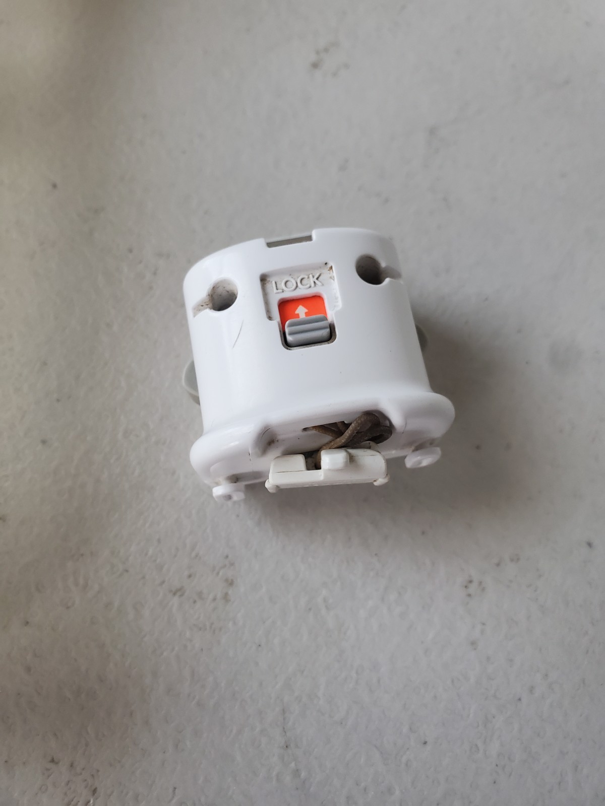 White Motion Plus Adapter w Sleeve OEM NINTENDO WII Genuine Official Cover !@