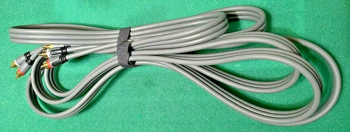 Composite RCA Cable AV Cord (Red Yellow White) 12 FEET
