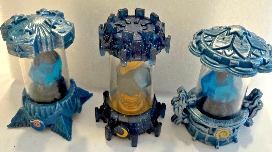 Bundle 3 Skylanders Imaginators Crystals Air Angel, Dark Reactor, Air Lantern