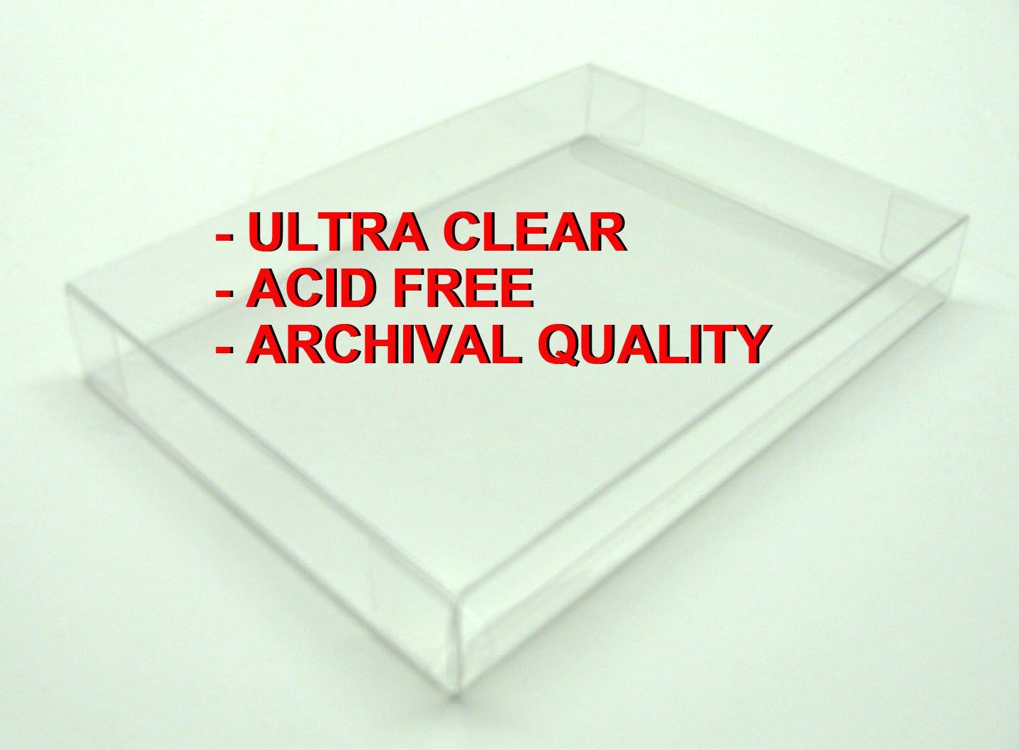 3x CLEAR PLASTIC PROTECTIVE BOX / SLEEVE FOR BIG BOX MAGNAVOX ODYSSEY 2 GAMES