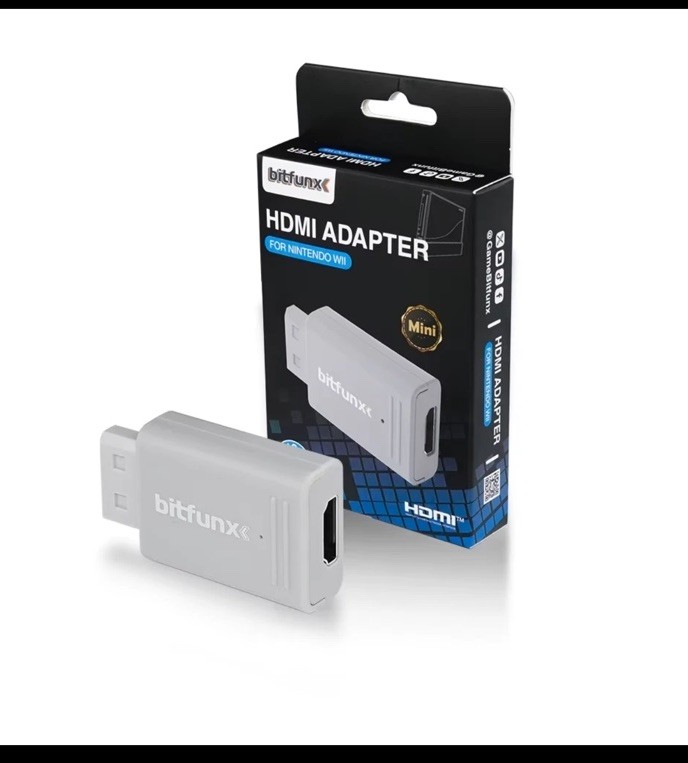 Bitfunx Wii to HDMI Converter Adapter for Nintendo Wii NTSC PAL Plug & Play