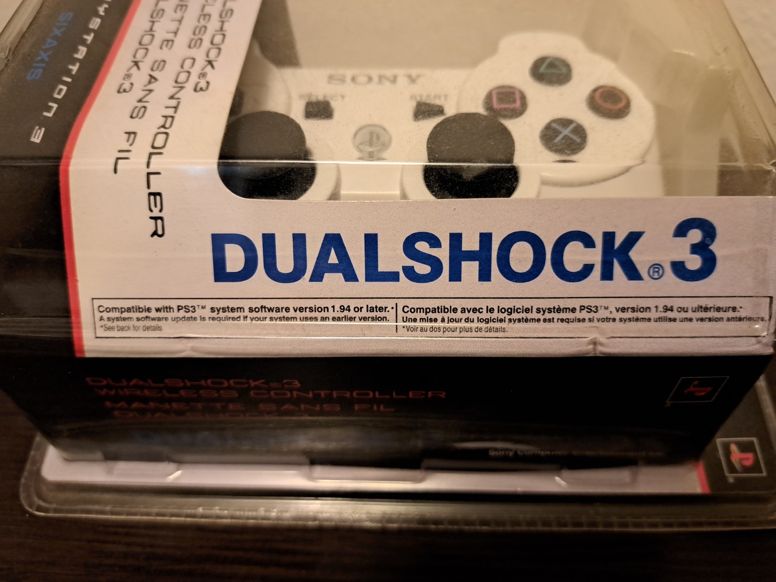 Official Sony DualShock 3 Controller White PS3 CECHZC2U *OEM NEW Factory Sealed*