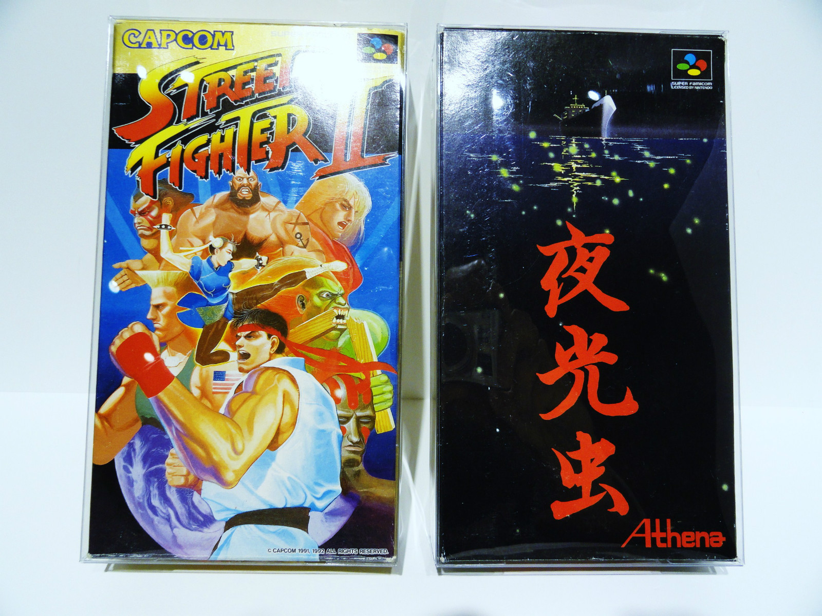10 Box Protectors For SUPER FAMICOM Video Games Clear Display Cases SFC CIB