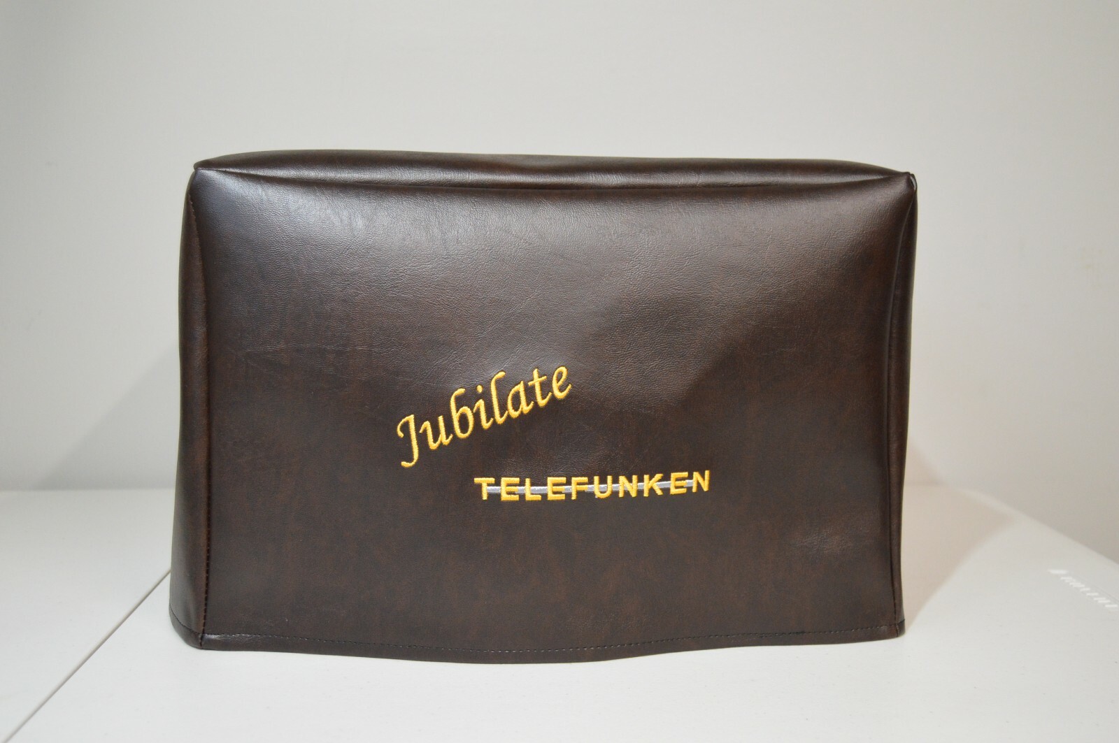 Telefunken Jubilate Radio Dust Cover Brown Vinyl