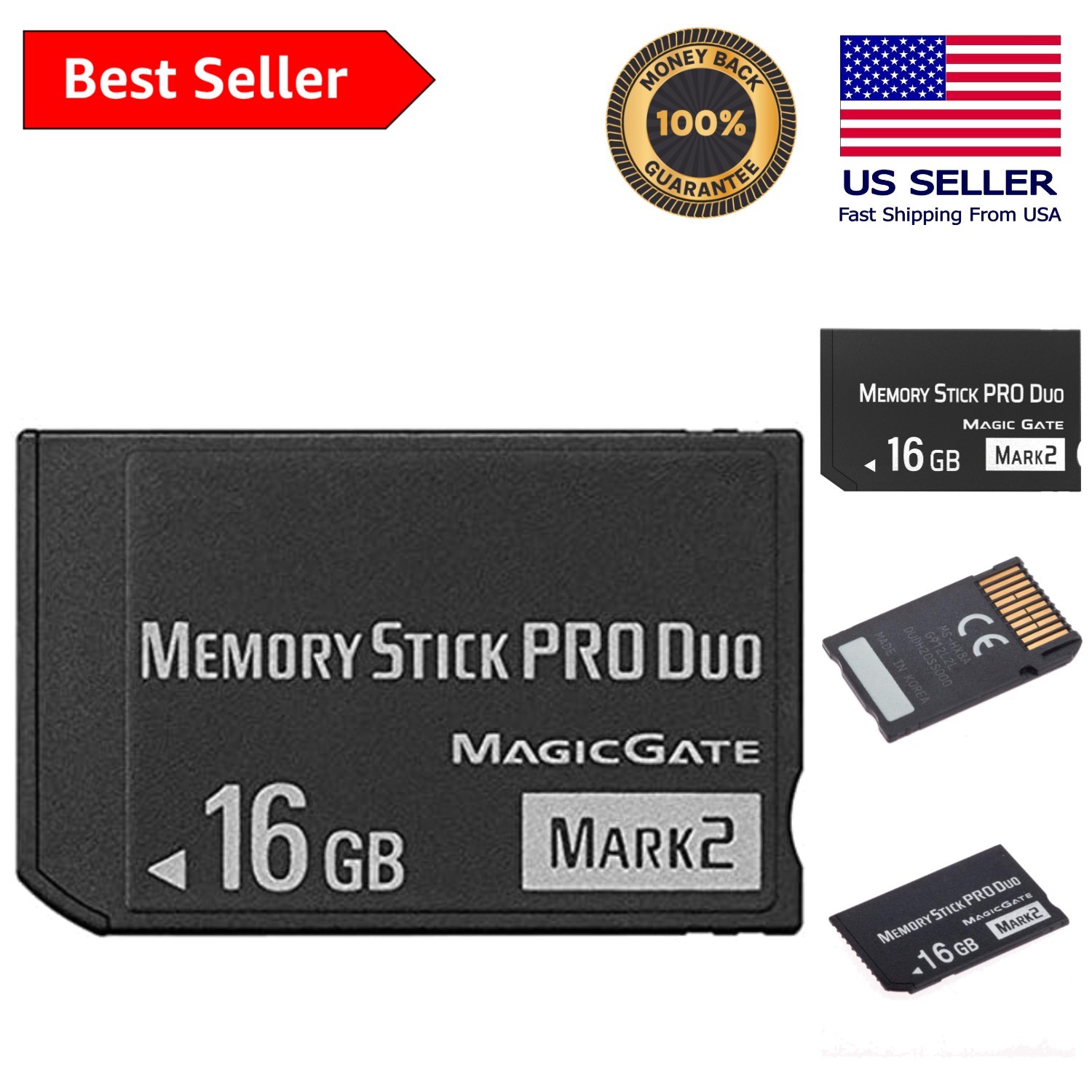 MS 16GB Memory Stick Pro Duo for PSP & Camera – High-Speed Storage Solution