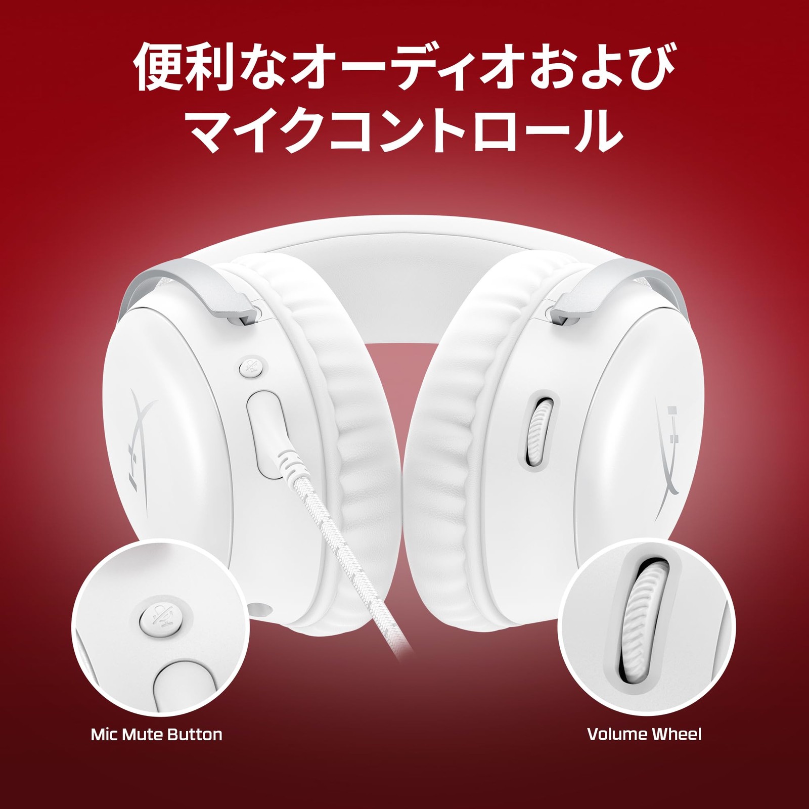 HyperX Cloud III Gaming Headset DTS White BS7C1AA