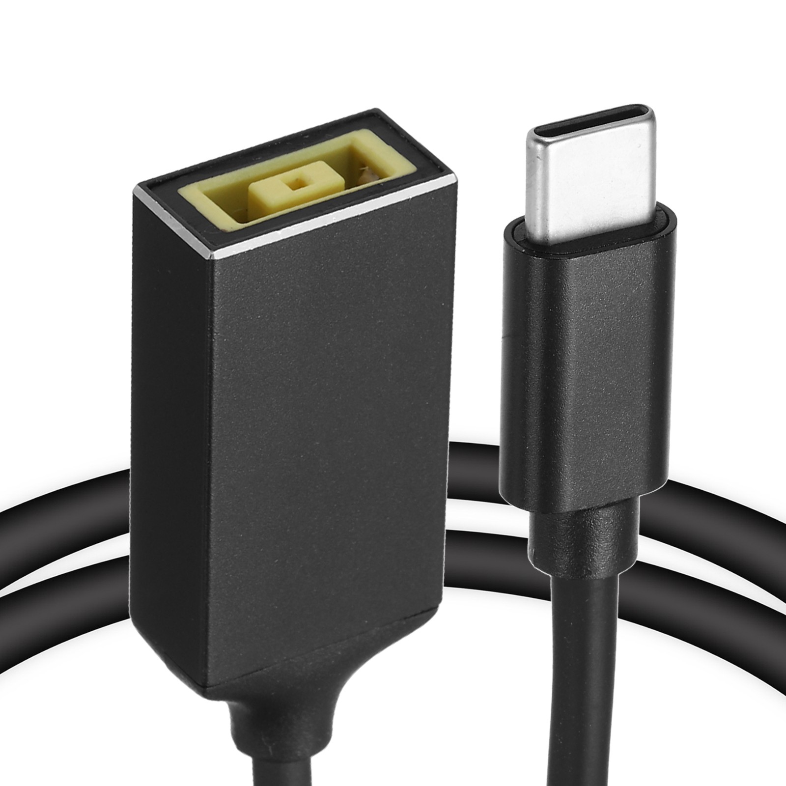 0.6FT USB C to DC PD Power Fast Charging Cable, 11mmx4.5mm 65W/5V/9V/20V(Black)