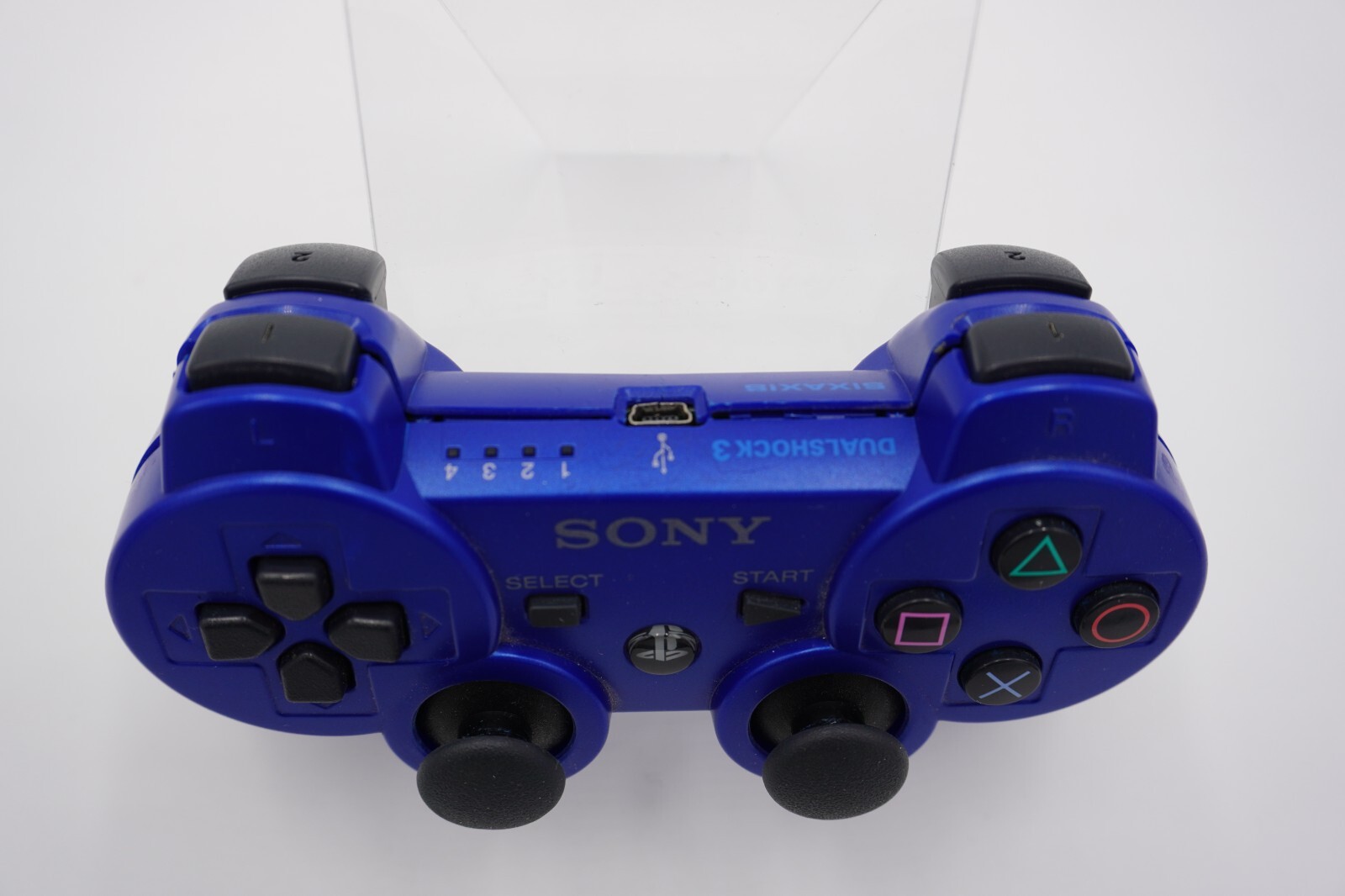 Sony PlayStation DualShock 3 Wireless Controller Blue – READ! WORKS!