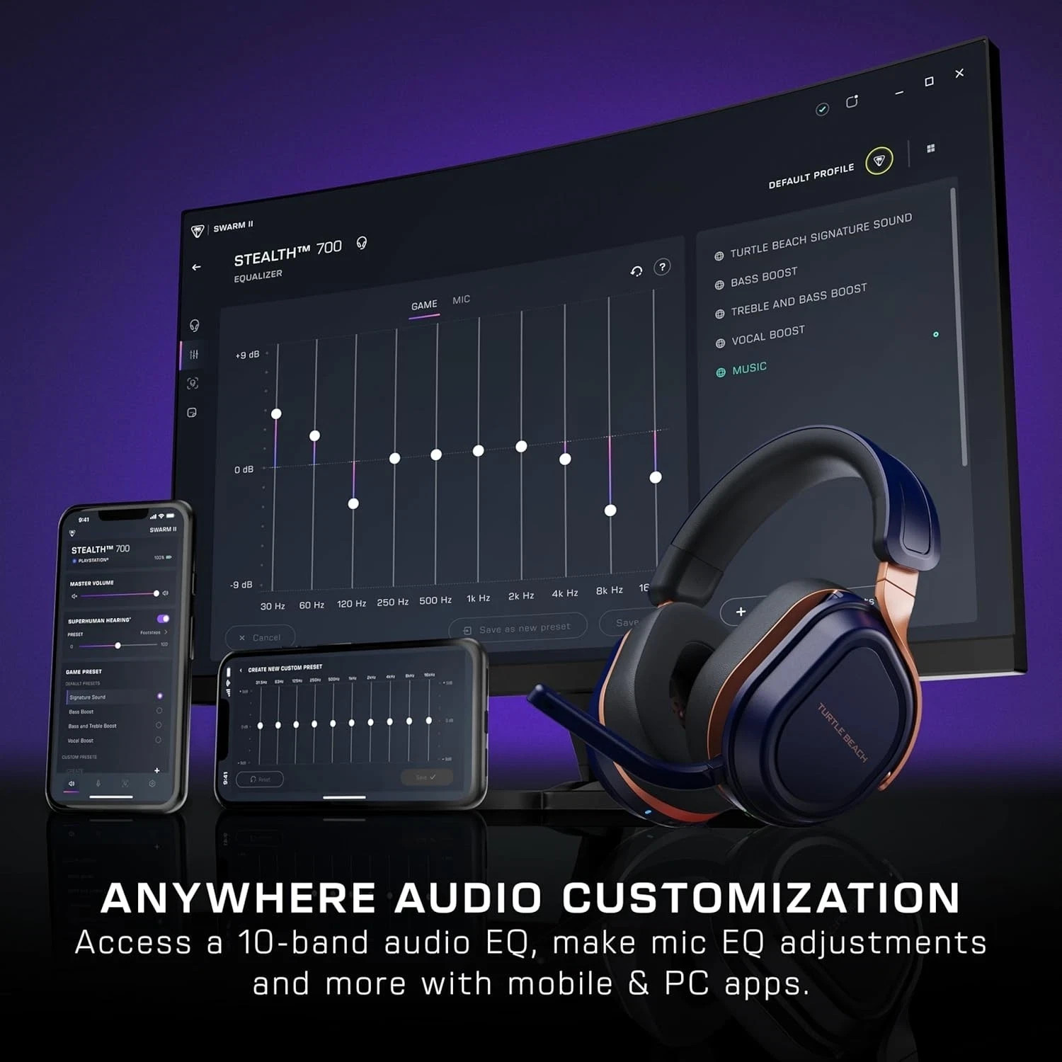 Turtle Beach Stealth 700 Gen 3 Wireless Multiplatform Gaming Headset – Cobalt