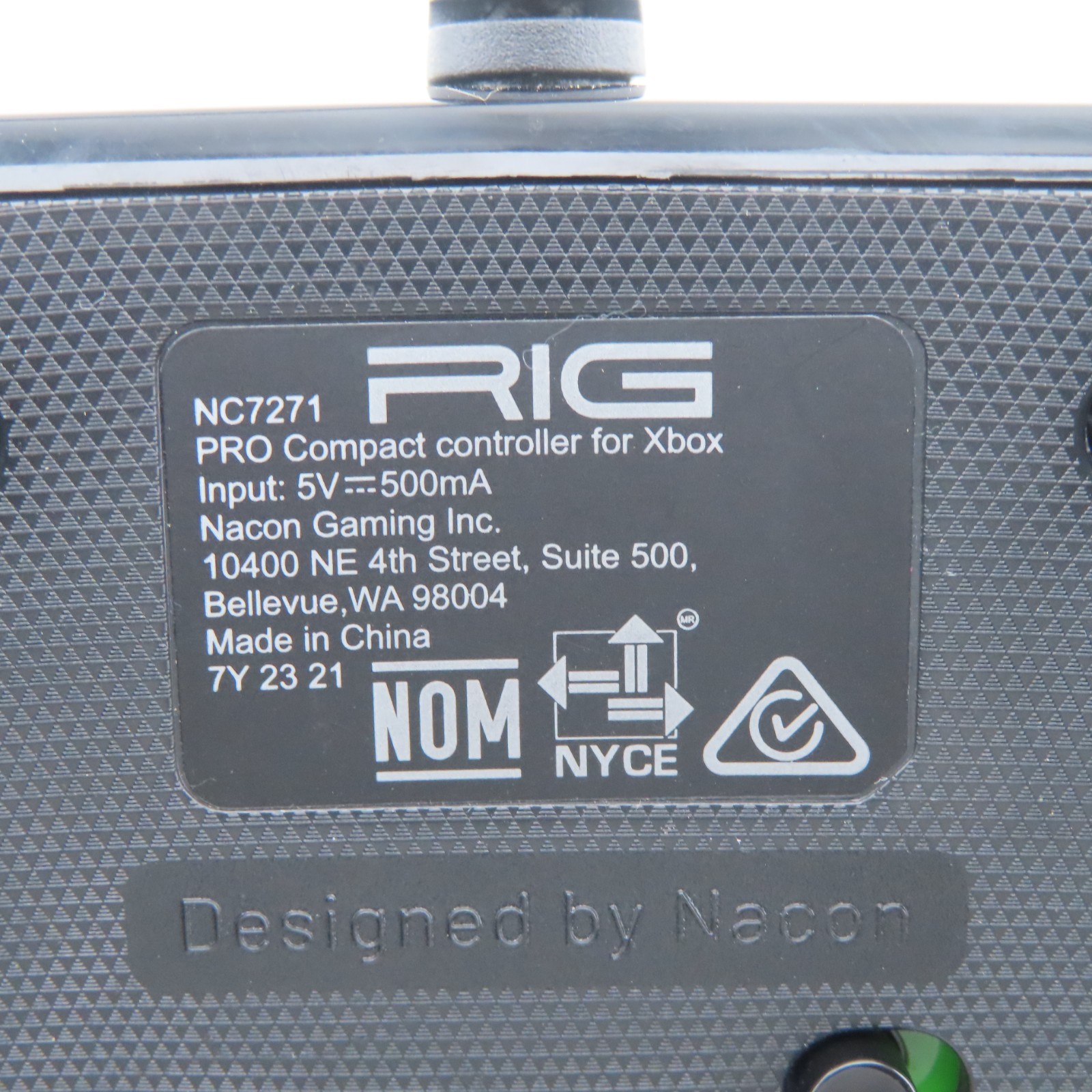 Xbox Controller RIG Nacon PRO Compact, NC7271 for Series X S One, PC, Black