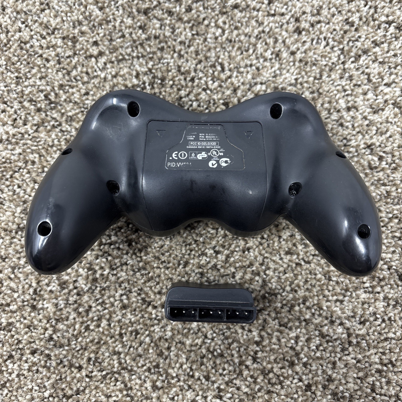 Logitech Wireless PS2 Controller with Dongle Model G-X2D11 FOR PARTS OR REPAIR