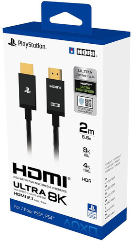 HORI Ultra High Speed HDMI Cable for Playstation 5 – Officially Licensed by Sony