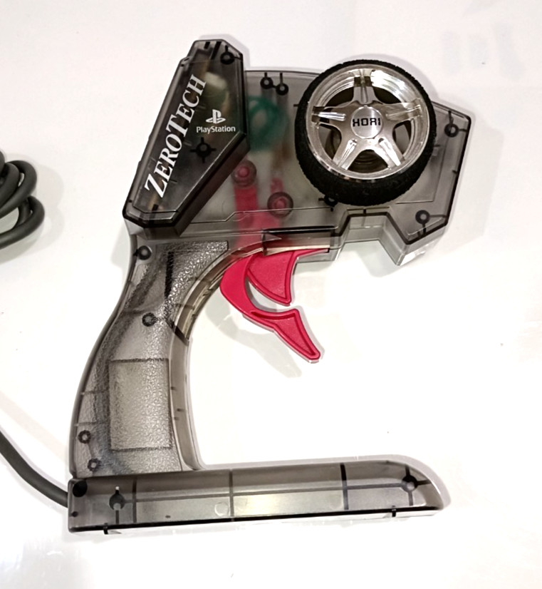 HORI ZEROTECH Clear Gray Steering Controller for Playstation ZERO TECH HPS-41