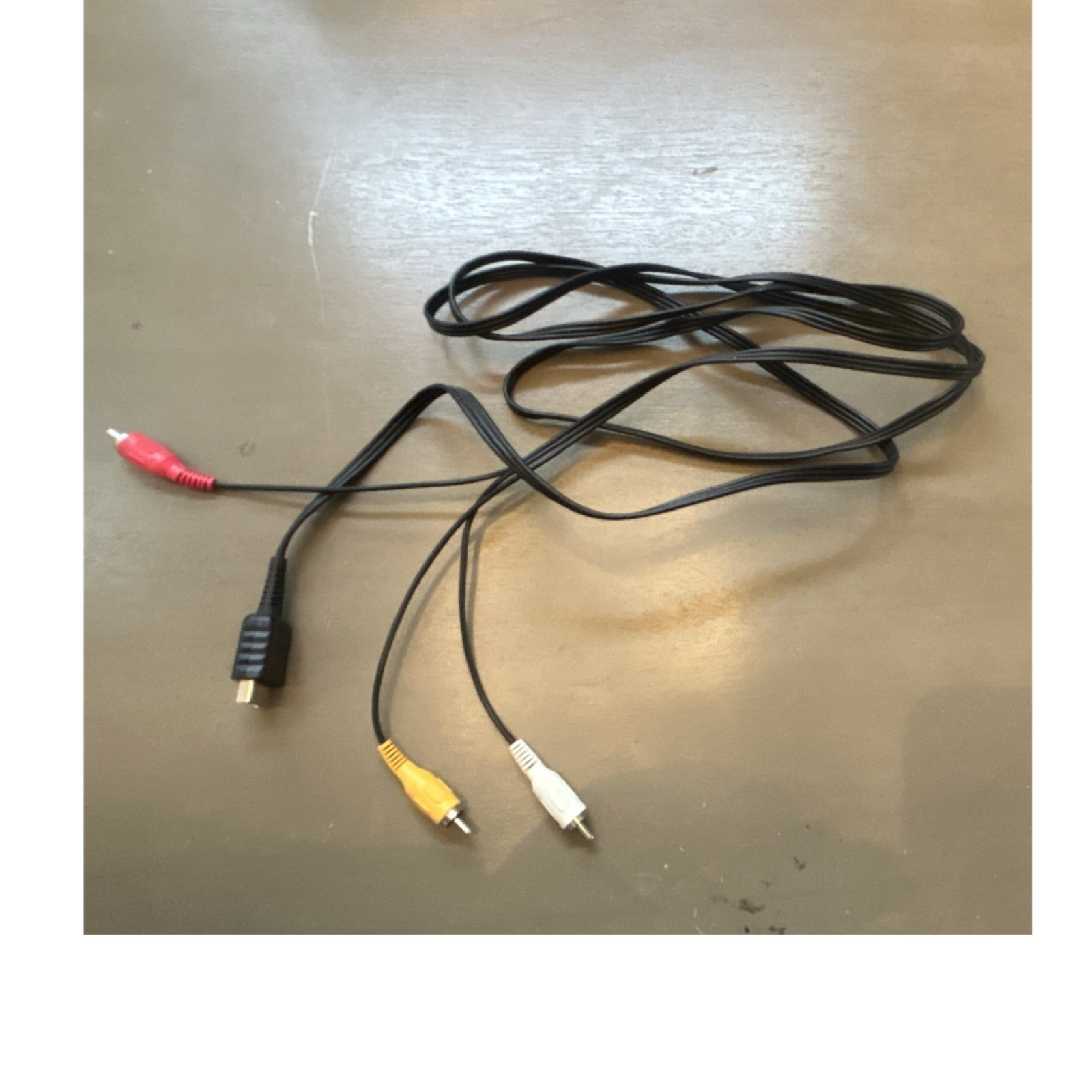 Sony PlayStation AV Cable 6ft Black Composite RCA Wired for Console