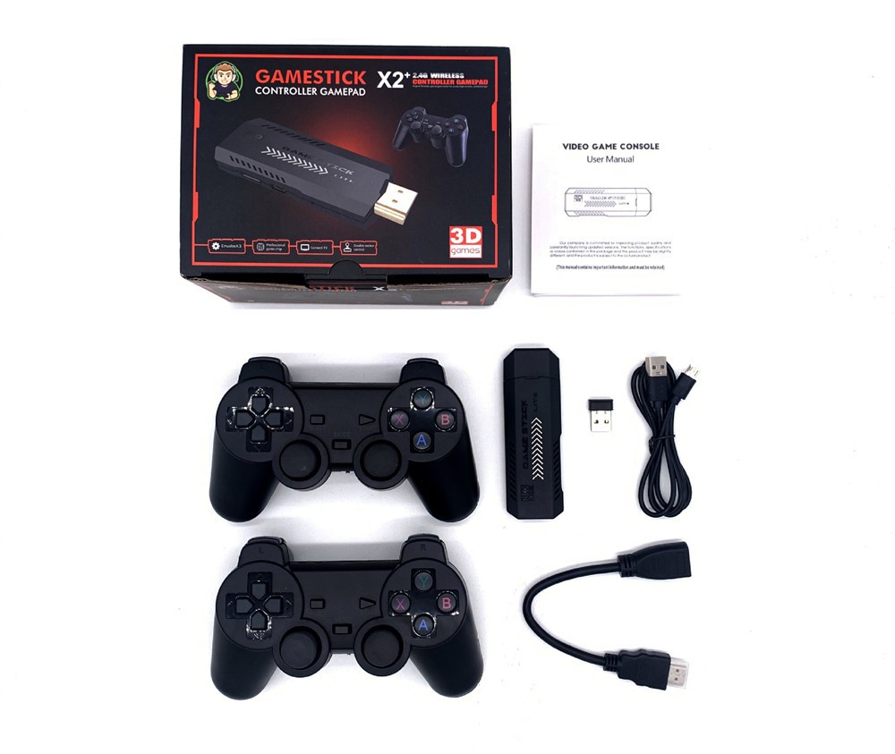 4K PSP Home TV Game Console X2PLUS Game Box 4K Arcade Wireless Duo-