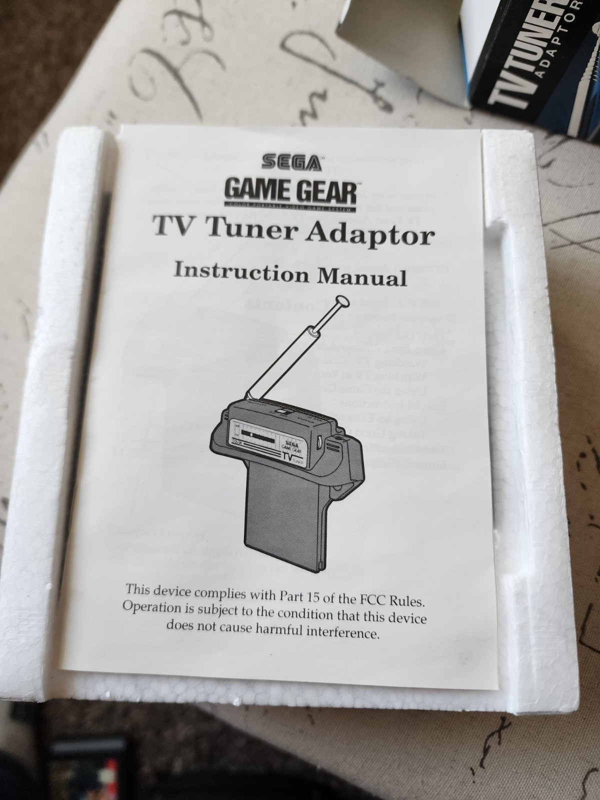 Sega Game Gear TV Tuner MK-2101 With box, manual, tray insert 1991