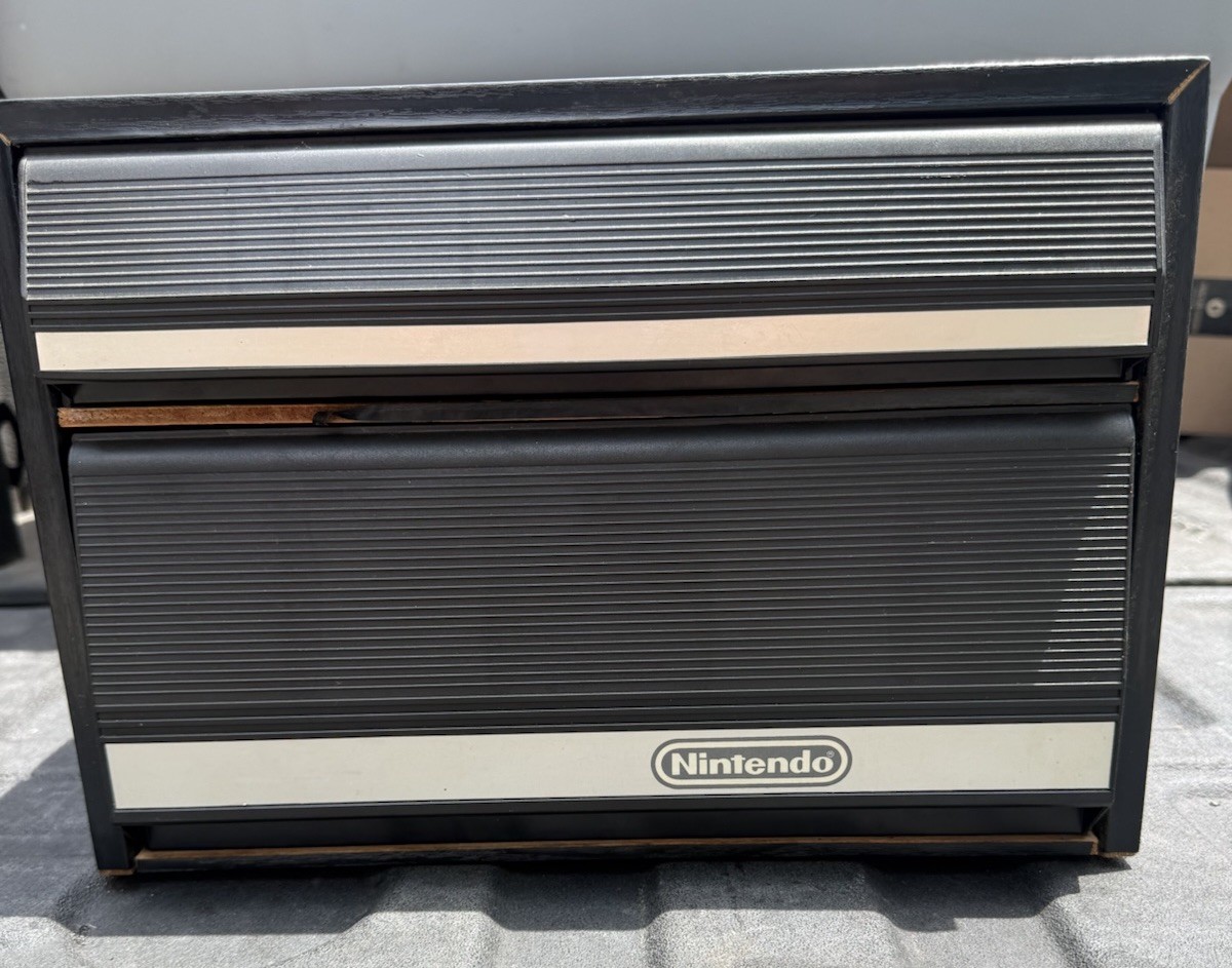 Nintendo NES 2-Drawer 28 Game Controller Zapper OEM Storage Cabinet