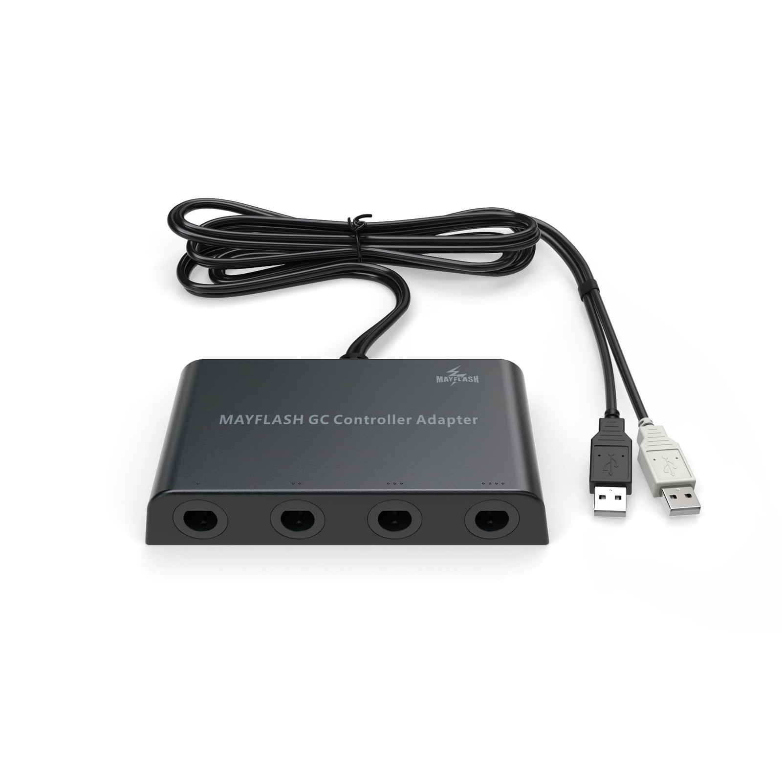 MAYFLASH Gamecube Controller Adapter for Wii U, PC Windows and 1 Pack, Black