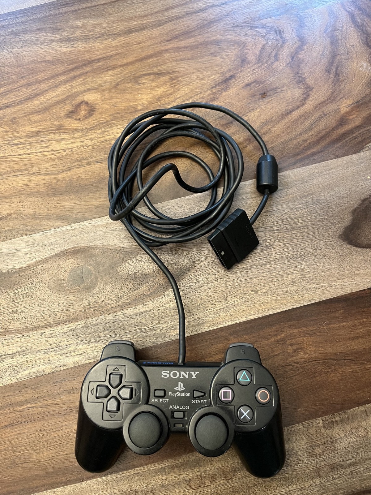 Sony PlayStation 2 Dual Shock Wired Analog Controller – Black