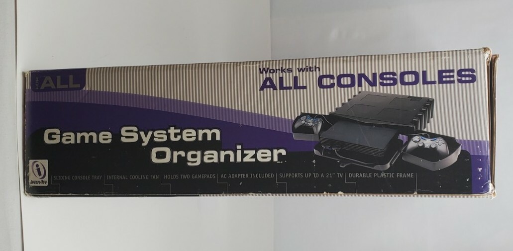 INTERACT ACESSORIES GAME SYSTEM ORGANIZER PS2 PLAYSTATION 2 WITH BOX
