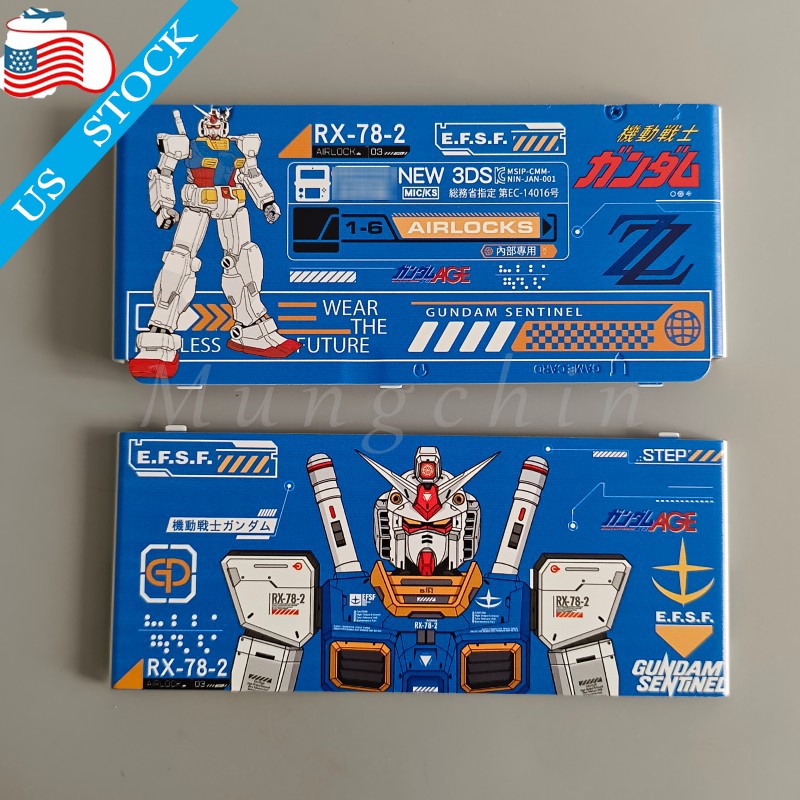 Replacement Mobile Suit Gundam For Nintendo NEW 3DS parts cover Console Shell
