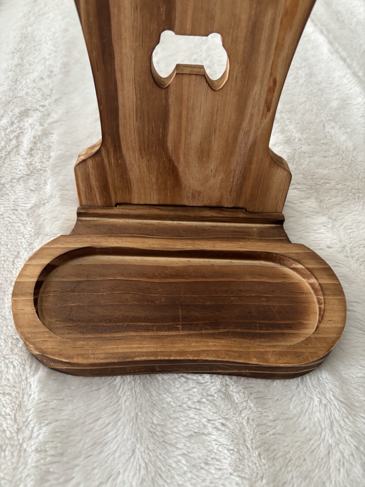 Wood Video Gamer Controller Holder 11 1/2 By 7 1/2 Inches