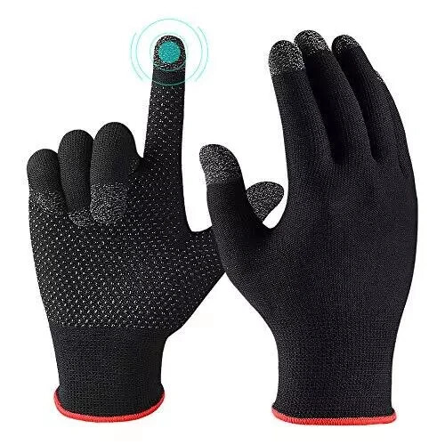 Anti-Sweat Gaming Gloves Full Finger, Nano Silver Fiber Material for Mobile Game