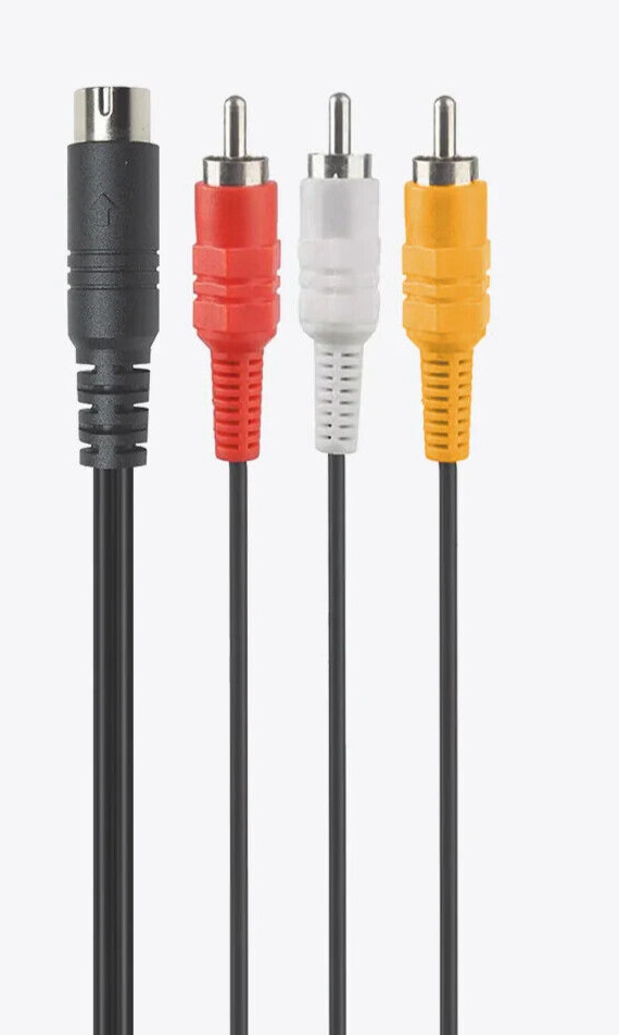 Composite AV Audio Video Cable for Sega Genesis Model 2/3 – New – US Seller