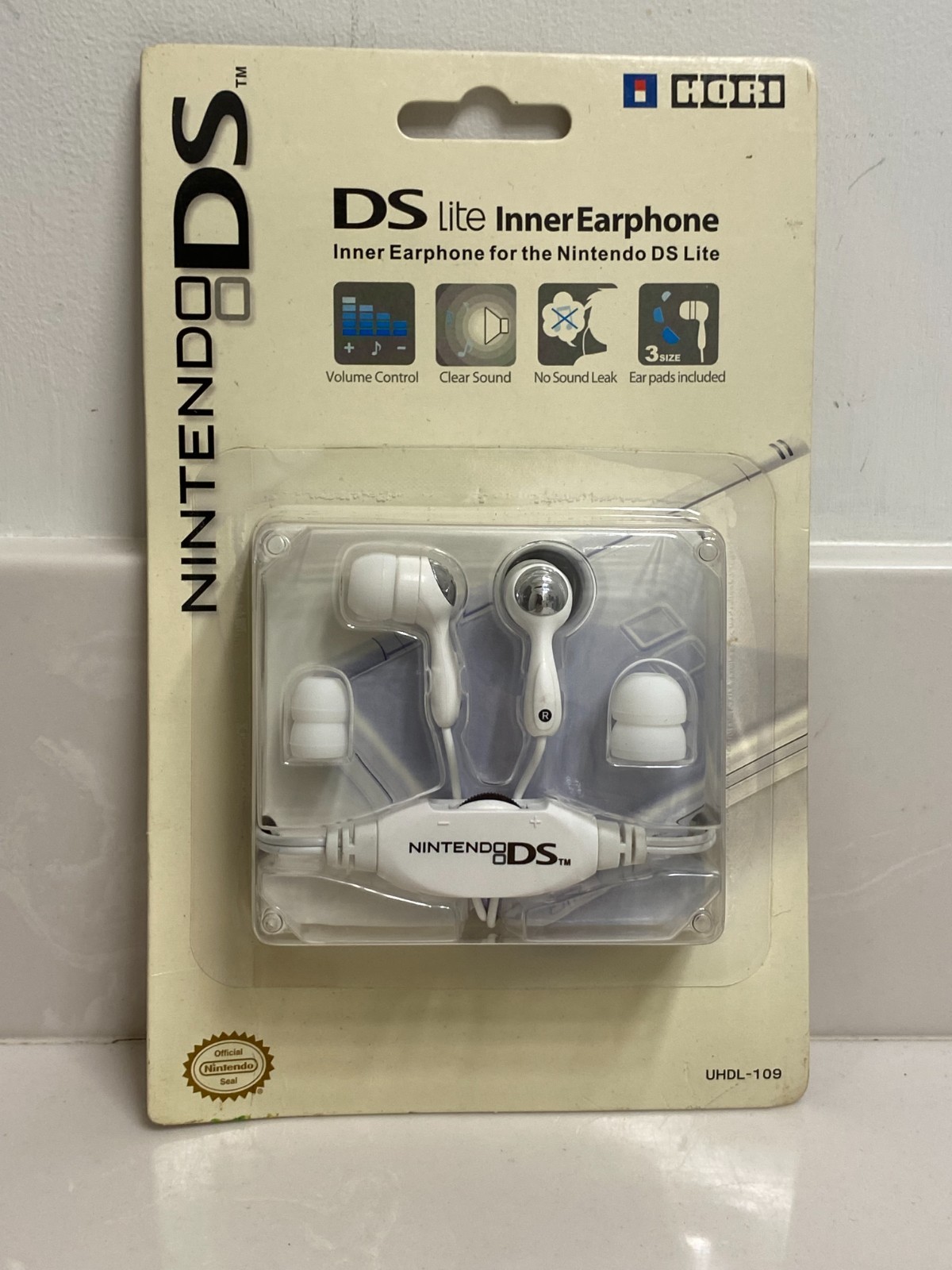 Nintendo DS Lite Official DS Lite Inner Earphone Hori White UHDL-109 New In Box