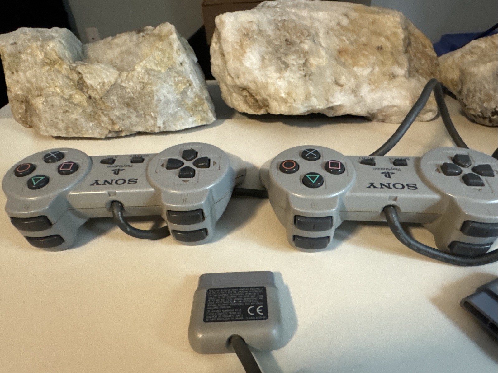 Sony SCPH-1080 Wired Controller – Gray. Untested. None Of The Buttons Stick!