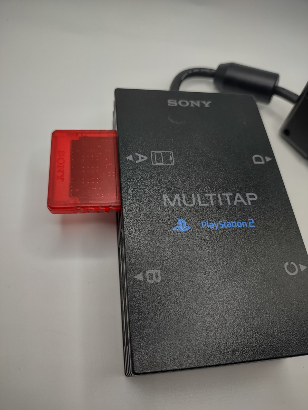 Sony Playstation 2 (PS2) Multitap Adapter SCPH-10090 OEM W/ 8MB Memory Card OEM