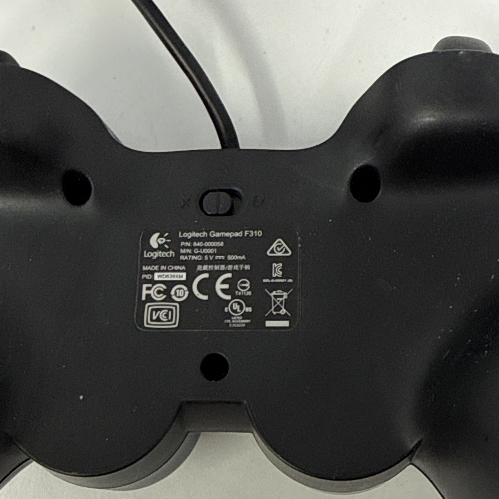 Logitech Gamepad F310 Wired USB Game Controller for PC/Mac G-U0001 840-000058