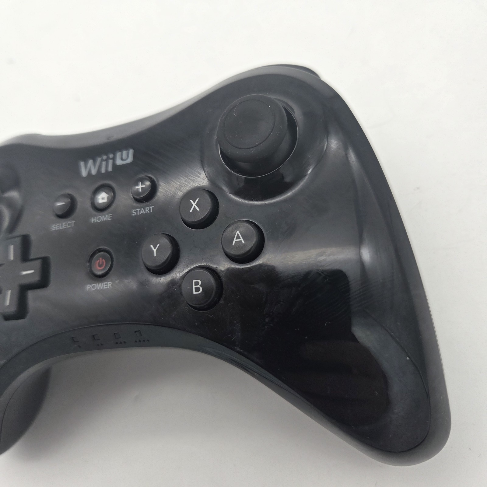 Nintendo Wii U Wireless Pro Controller Black Gamepad OEM Official WUP-005 TESTED