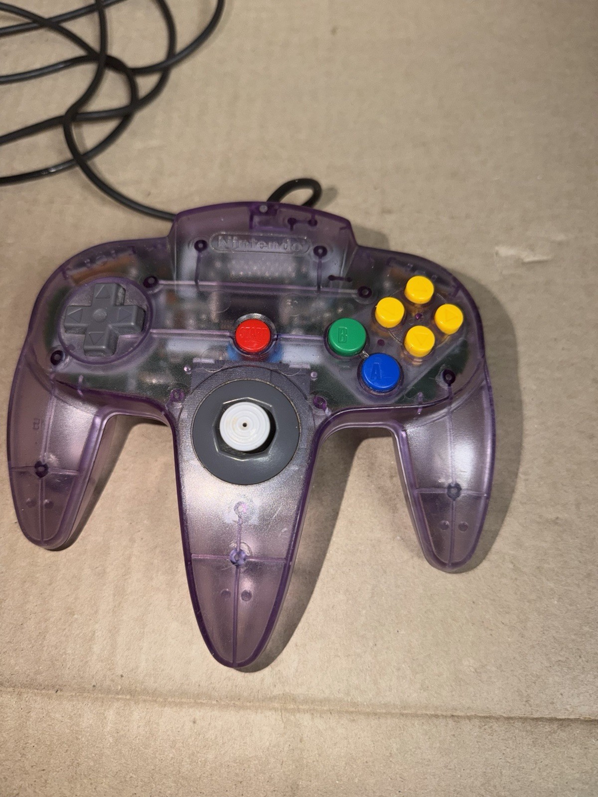 OEM Nintendo 64 N64 Funtastic Atomic Purple Controller Authentic Tested NUS-005