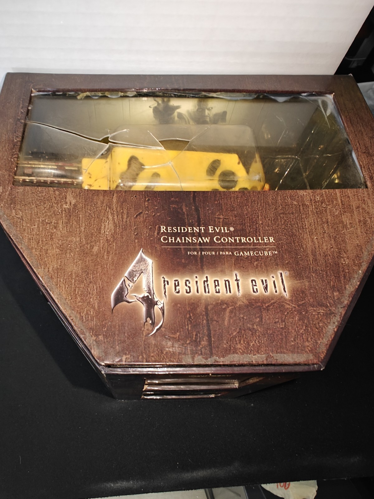 Nintendo Gamecube Resident Evil 4 chainsaw controller complete in box SEE Tested
