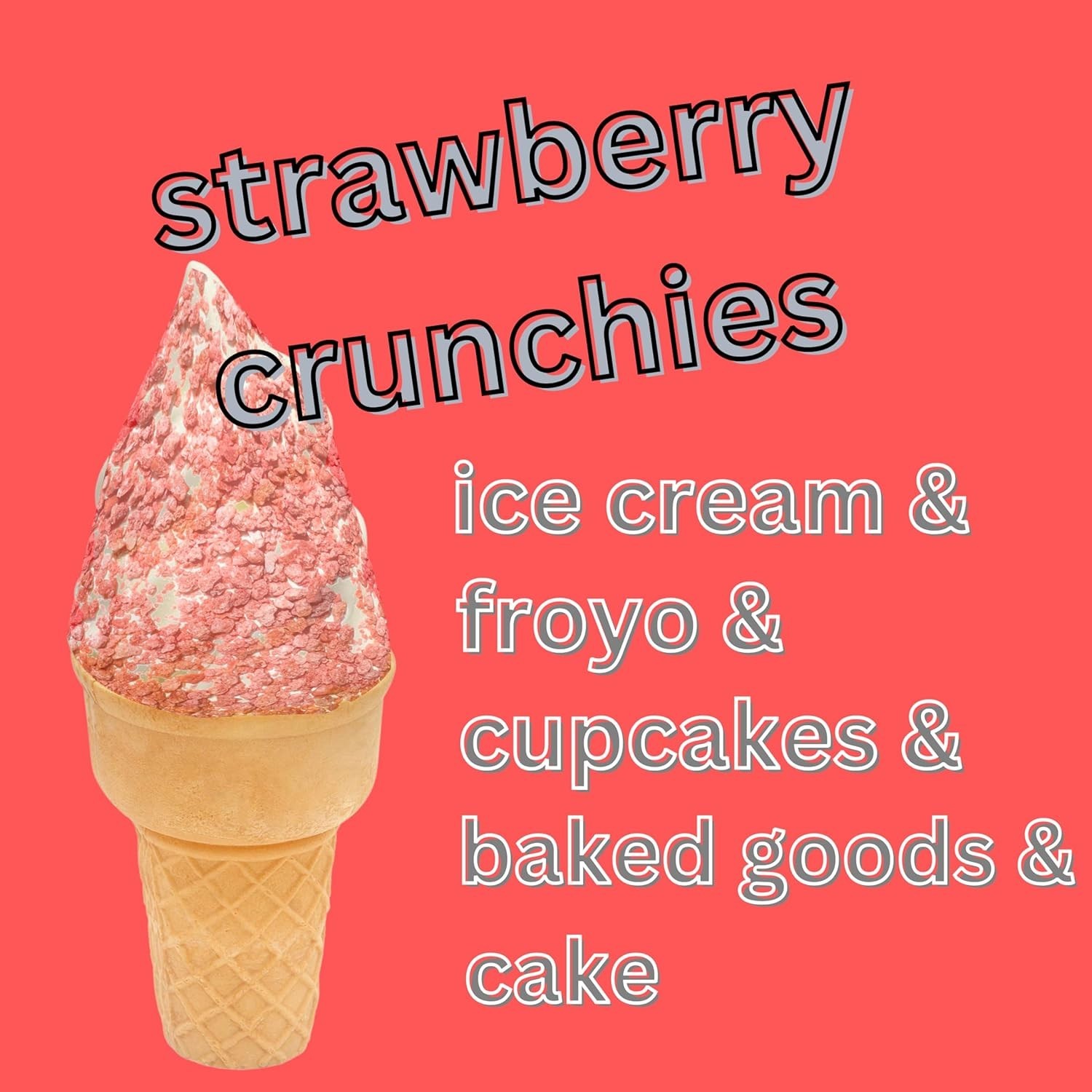 Versatile Strawberry Crunchies – 7oz Resealable Bag for Guilt-Free Indulgence