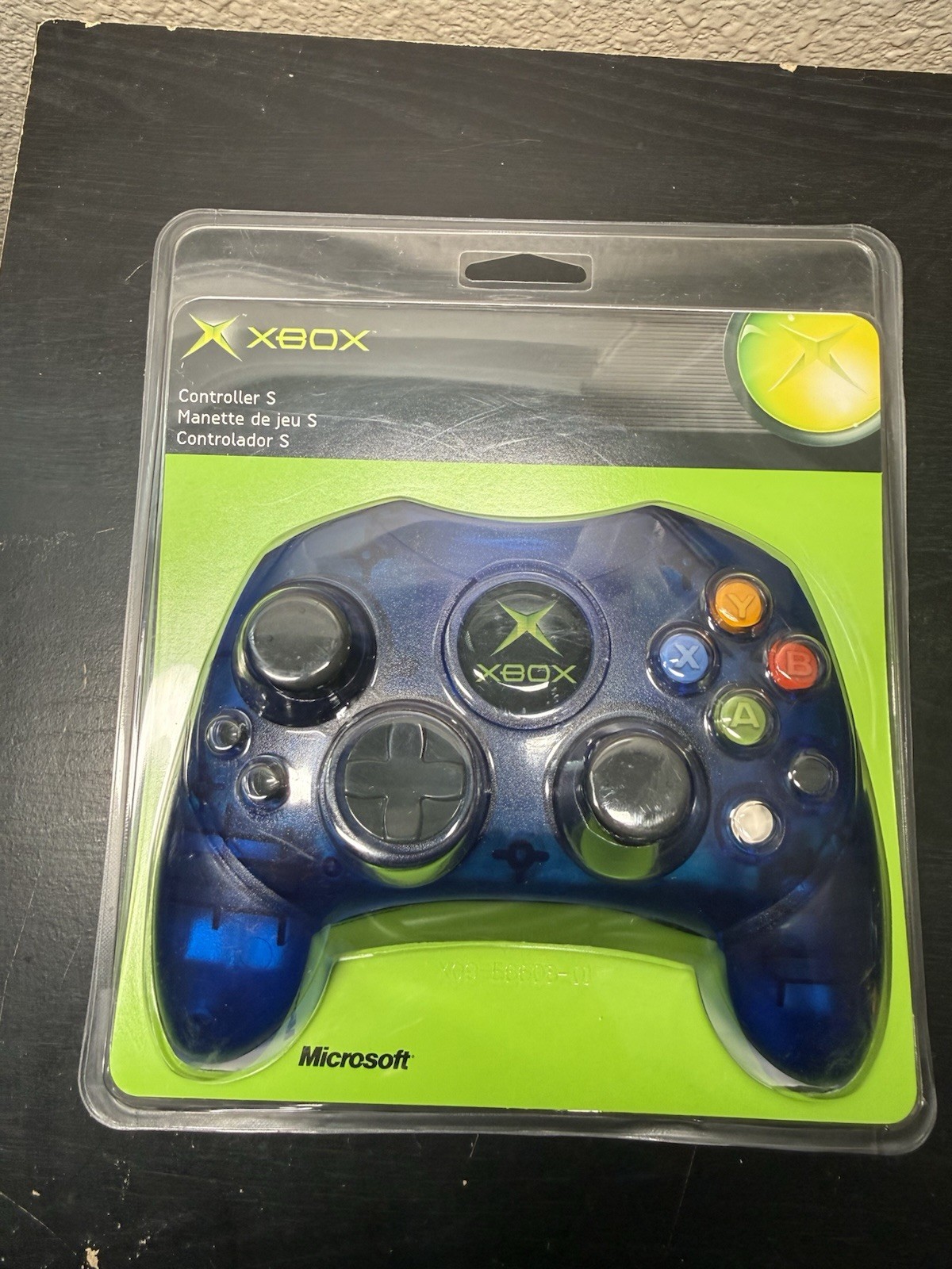 Microsoft Xbox Controller S 0703 Transparent Blue OEM Sealed New Original 2003