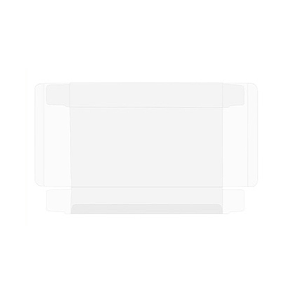 Clear PET Protector Storage Box for SNES Game Cartridge North American Version