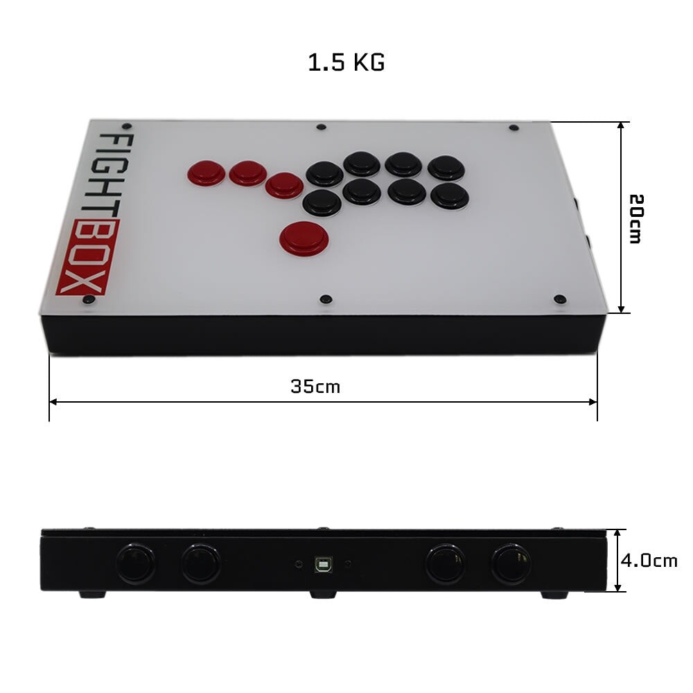 Fightbox F1 All Button Leverless Arcade Game Controller For PC/PS/Xbox/Switch