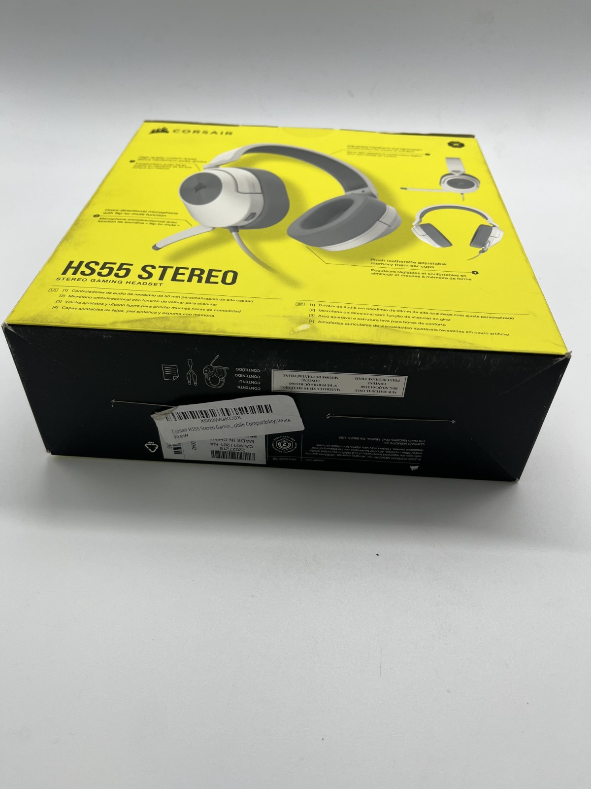 CORSAIR HS55 Stereo Gaming Wired Headset, Multi-Platform Compatible, NEW SEALED