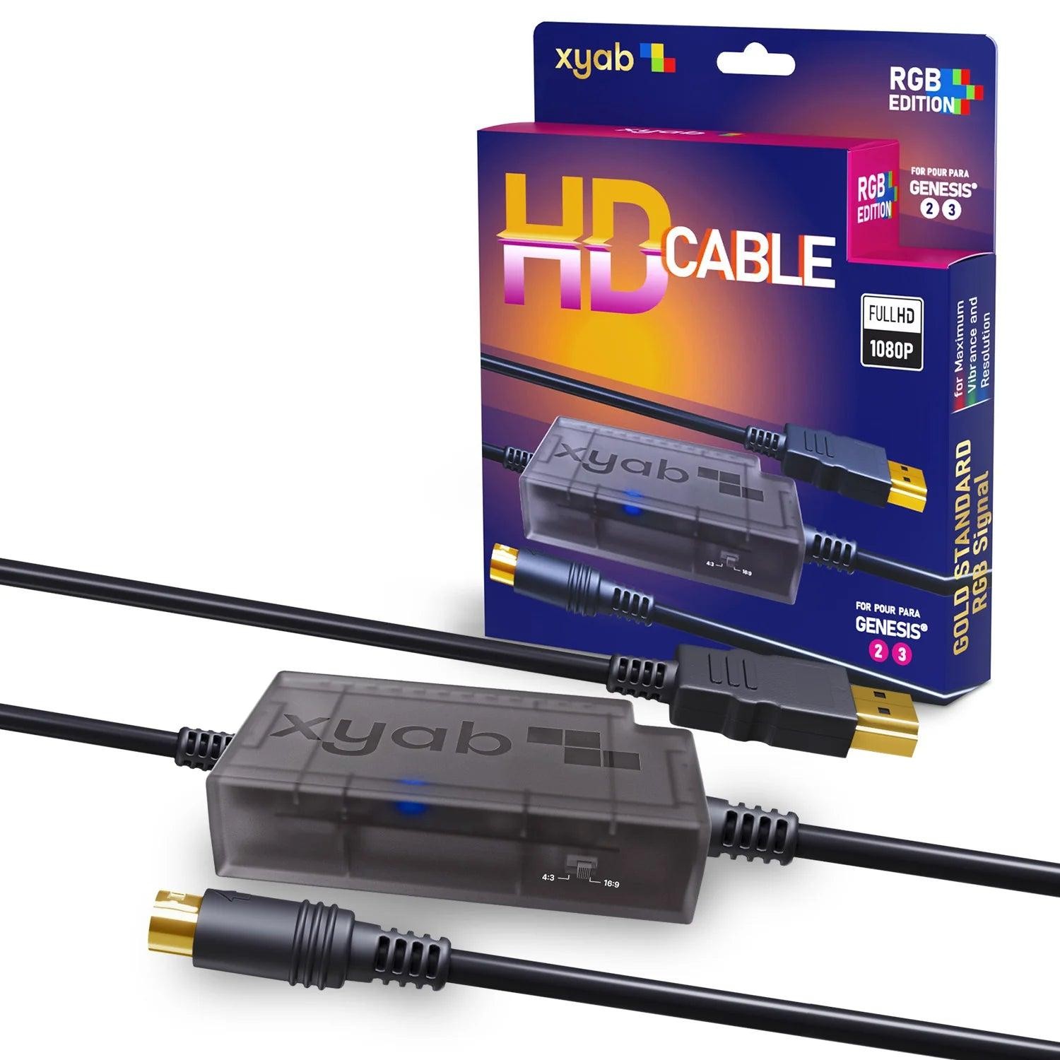 1080p HDMI Adapter Cable (Console to HDTV) – Sega Genesis Model 2 & 3 AV TV Cord