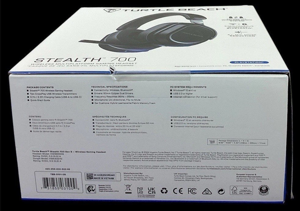 Turtle Beach Stealth 700 Wireless Multi Platform Gaming Headset TBS-3101-05 NEW