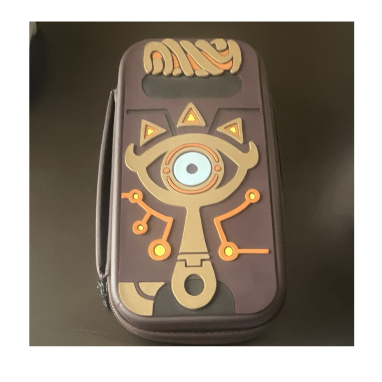 Nintendo Sheikah Slate Hard Shell Carrying Case for Switch, Padded, Brown
