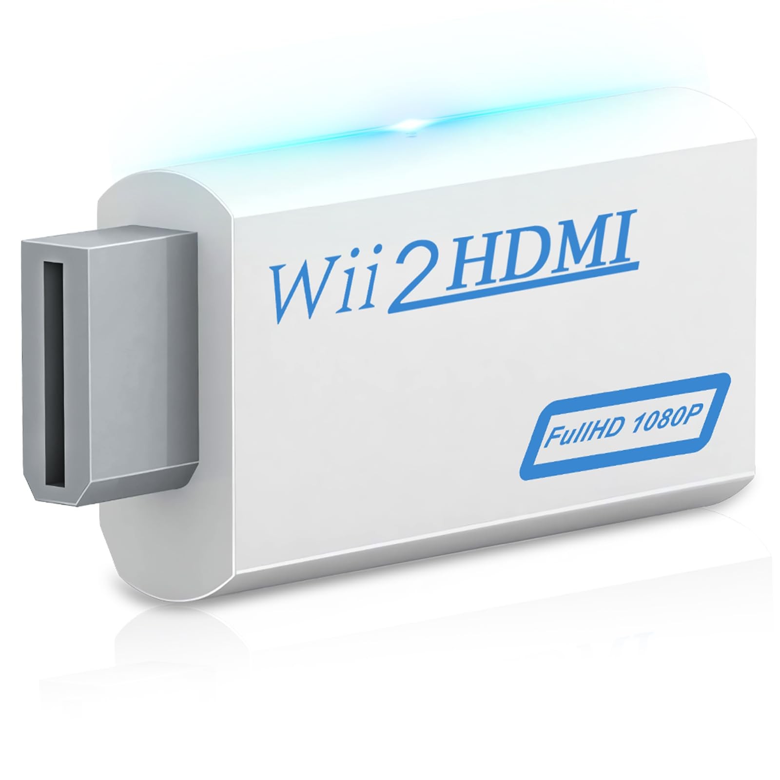 Wii to HDMI Adapter Converter 1080P HDMI Output Wii Connector with 3.5Mm Audio