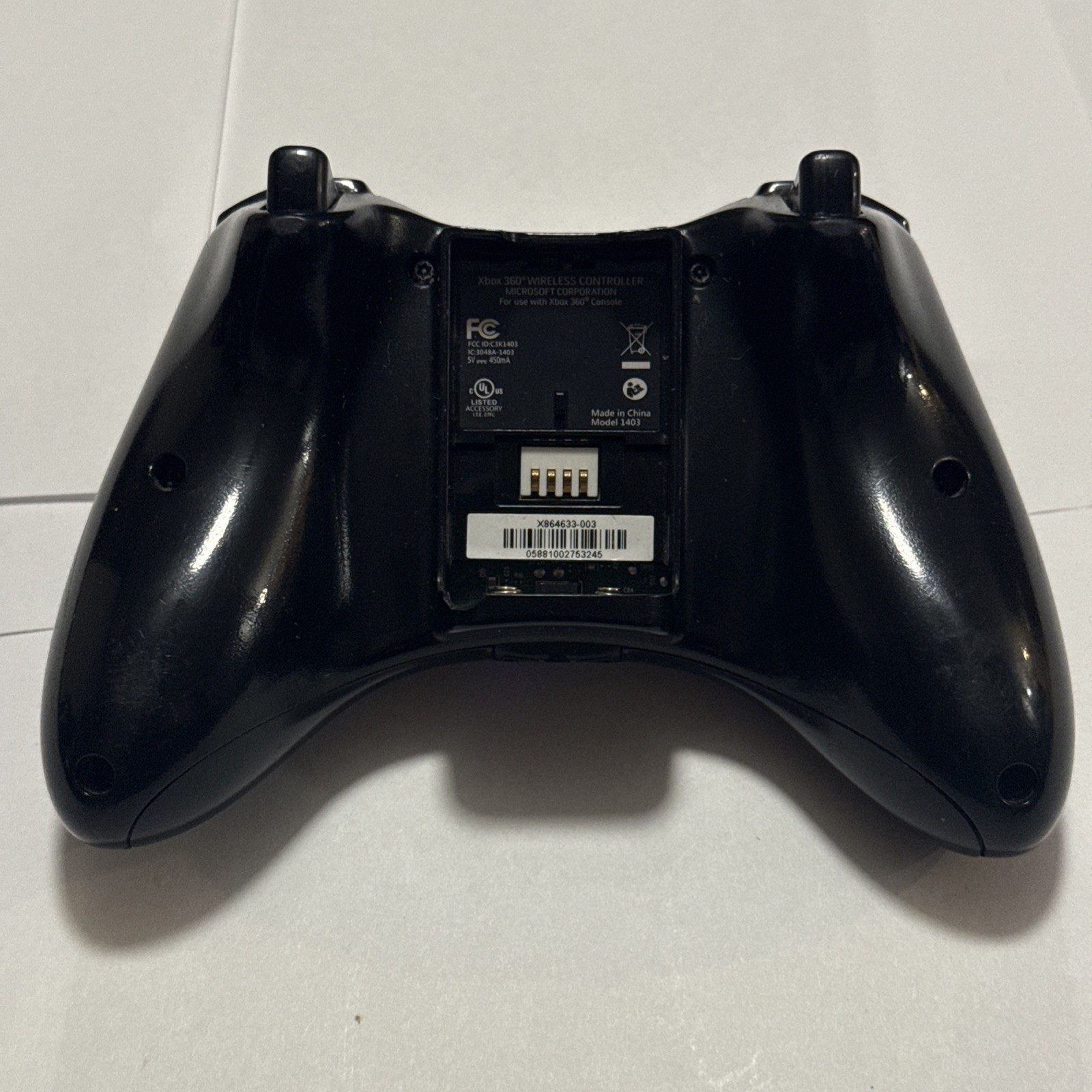 Microsoft Xbox 360 Wireless Controller Black for Xbox 360 Console