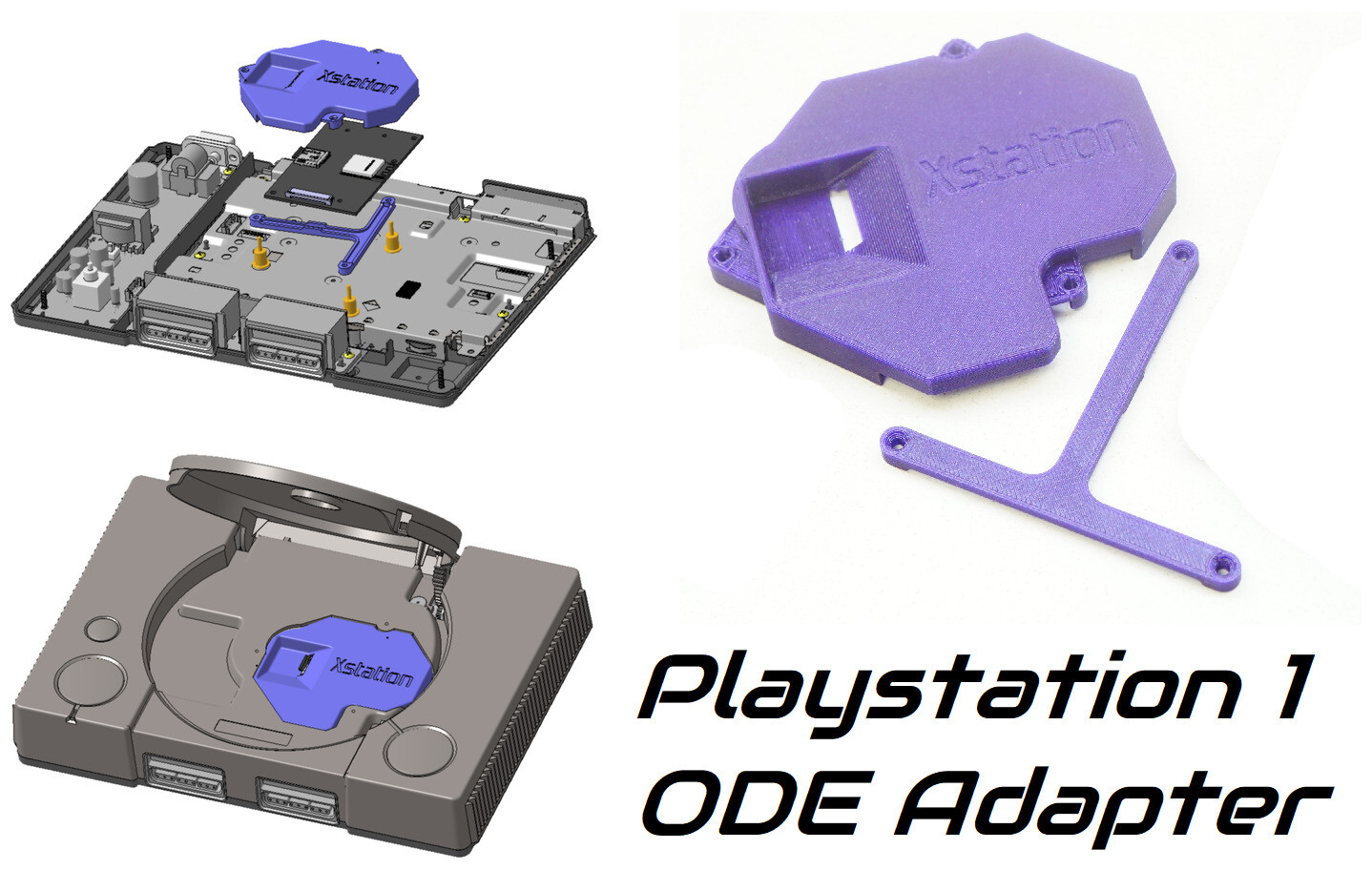 ODE Adapter Mount Kit for Sony Playstation xStation (Optical Discdrive Emulator)