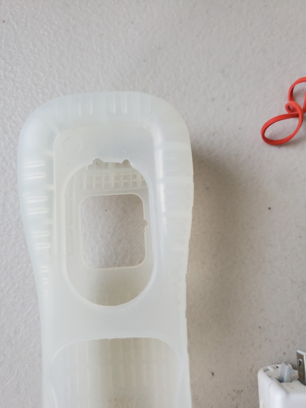 White Motion Plus Adapter w Sleeve OEM NINTENDO WII Genuine Official Cover !@